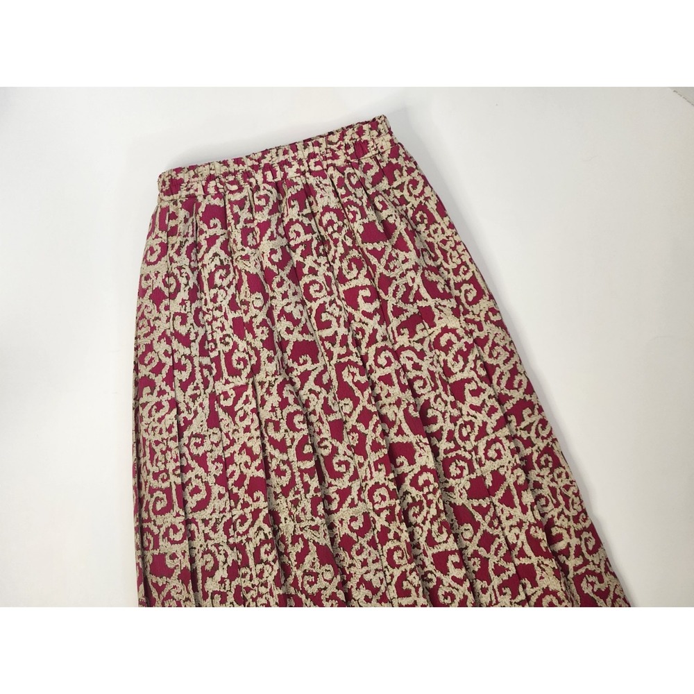 Leslie Fay Vintage‎ Pink Pleated Accordion Skirt Size 14